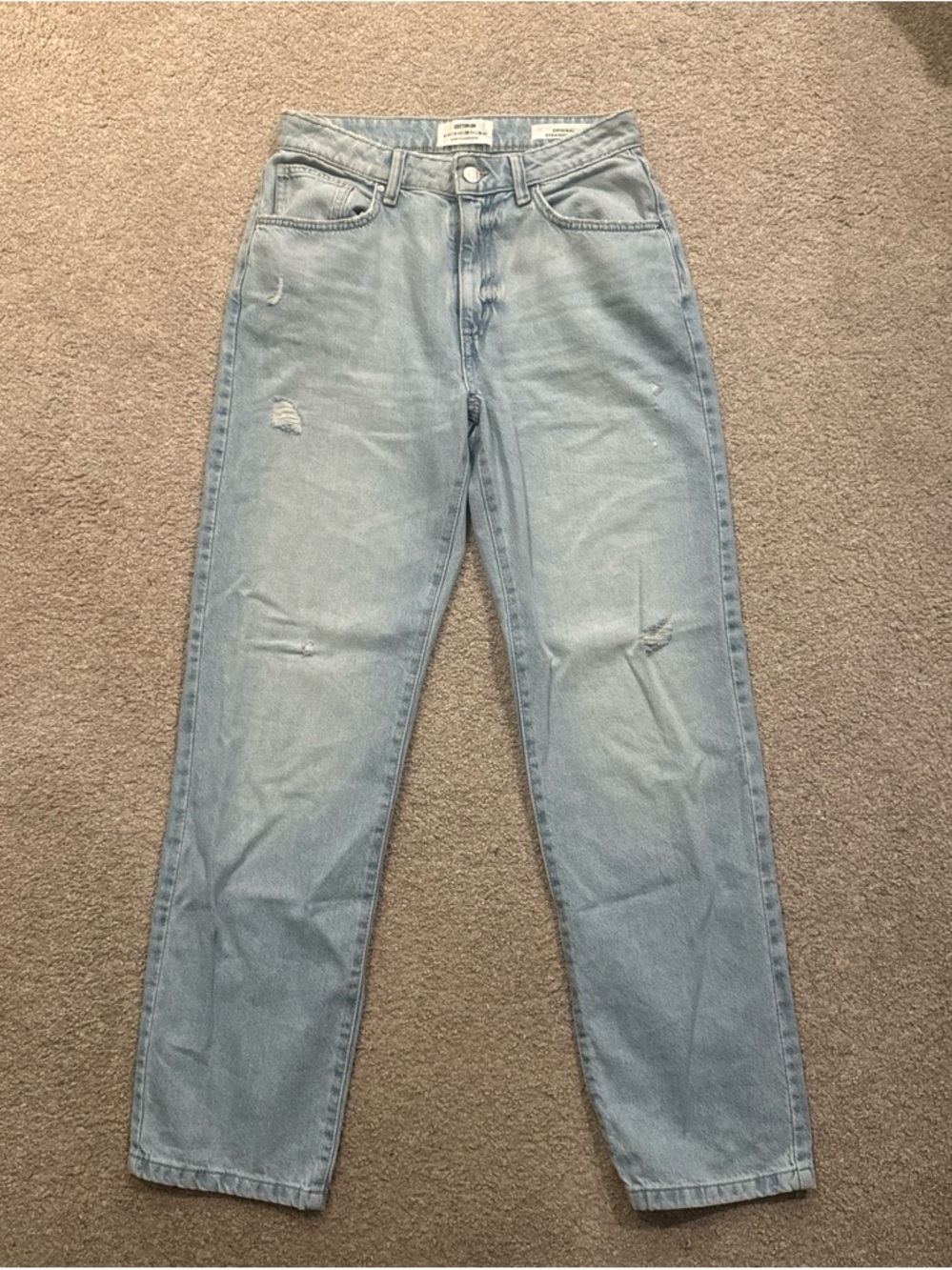 Light Wash Women’s Straight Jeans - cotton on